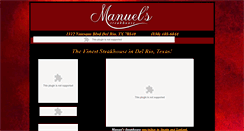 Desktop Screenshot of manuelssteakhouse.com